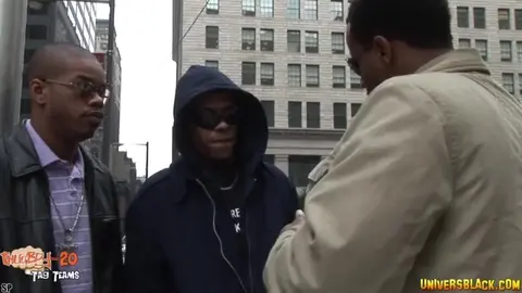 Gay thugs threesome at the hotel