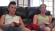 twinks threesome gamers porn stefan andy roman