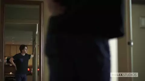 Casal quente de twinks em casa — Justin & Cooper