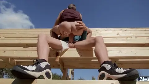 Sneaky Bleachers Fuck - Joey Mills, Leo Louis