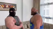 OF [Worship & Cum Service] — Jack Stacked y Marlaw con un culturista enmascarado