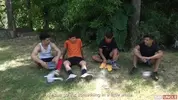 Porno-Gruppenorgie: Glenn, Rick, Bautista, Félix & Caetano