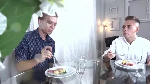 Dreier beim Dinner — Chris, David & Mike