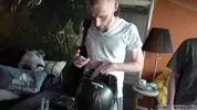 Bareback Biker Filthy Cum De-spunker - Milks 2 Loads Out Of His Mates Uncut Cocks