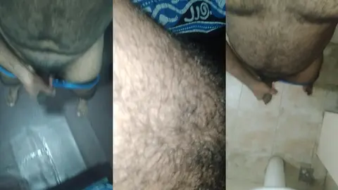 Sri lankan boy walking out naked to the bathroom for shoot cumm