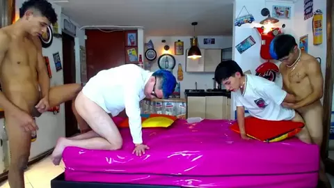sexy porn group camboys orgie latin twinks