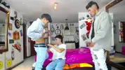 Heiße Latino-Twink-Orgie auf Cam