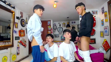 Orgia ao vivo de camboys novinhos latinos