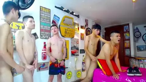 sexy group latin twinks orgie camboys sex