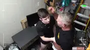 Harrison Is Caught Having Sex in a Restroom and Plowed by the Officer