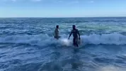O australiano Matthew Ellis e Beau Butler fazem flip fuck na praia