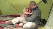 Scout Maxwell in the Tent