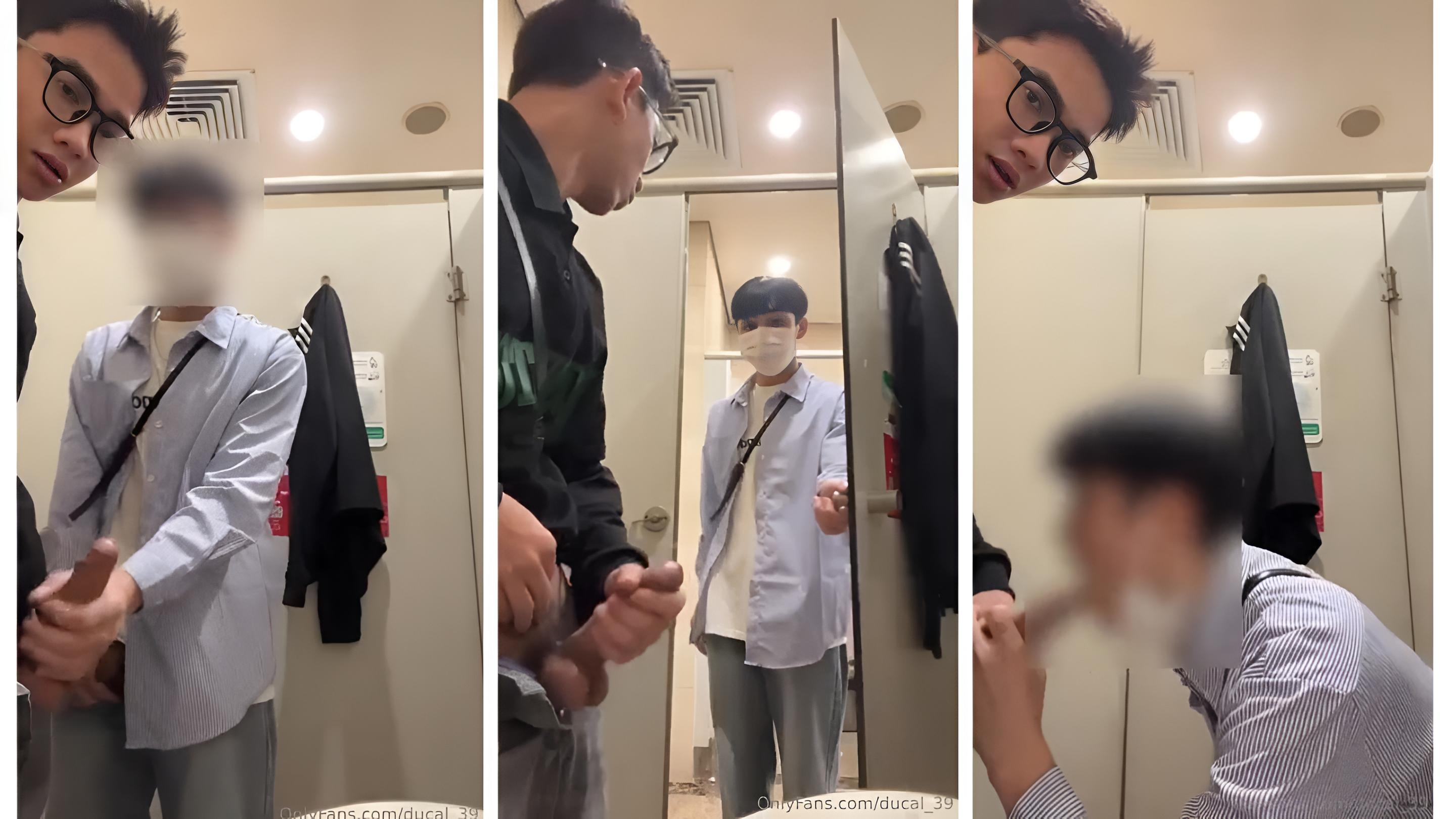 Ducal toilet cruising got blowjob