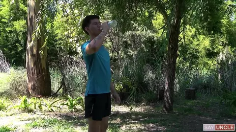 Felix Harris & Frank Bauer – I Helped Him Work Out His Big Dick Outdoors