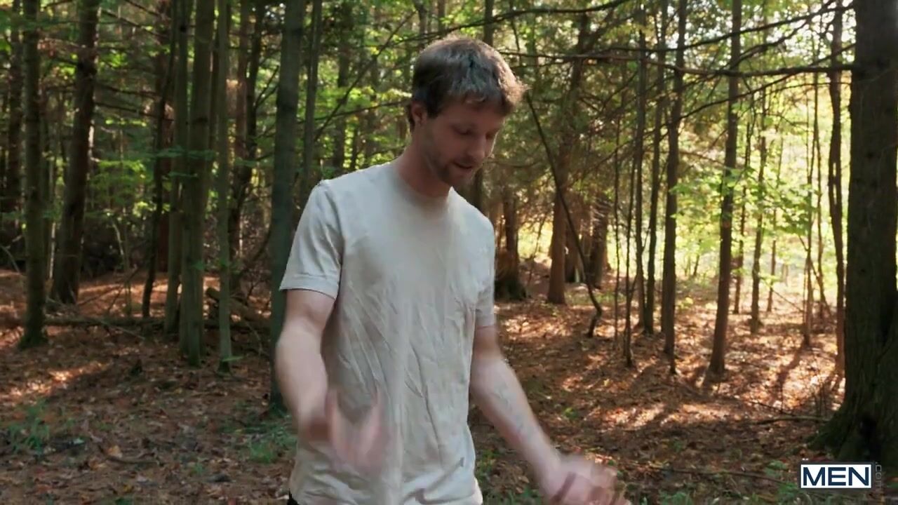 A threesome in the woods with Benjamin , Chuck & Theo