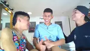 Show porno de grupo de twinks latinos muy calientes