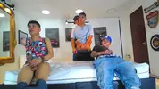 Show porno de grupo de twinks latinos muy calientes