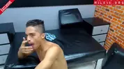 Sexy Latino-Twink-Paar im Camboy-Show