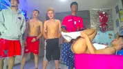 Show pornô de grupo de twinks G4Mens