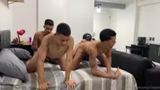 Huge brazilian cocks in a party