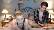 coppia di amici twink JacobHarley in show di sesso in cam
