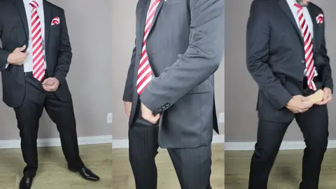 Je me branle en costard