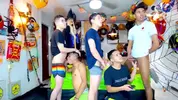 Show porno de groupe entre potes camboys latinos