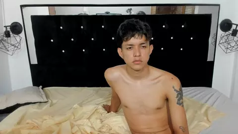 Couple de twinks SebasCat en camboys porno