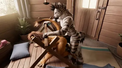 Matt Lion And Zebra