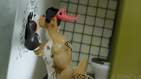 Reindeer Boy pompino al gloryhole