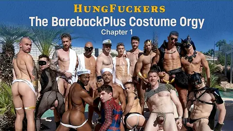 The Hungfuckers: Kostümparty mit Bareback-Fick