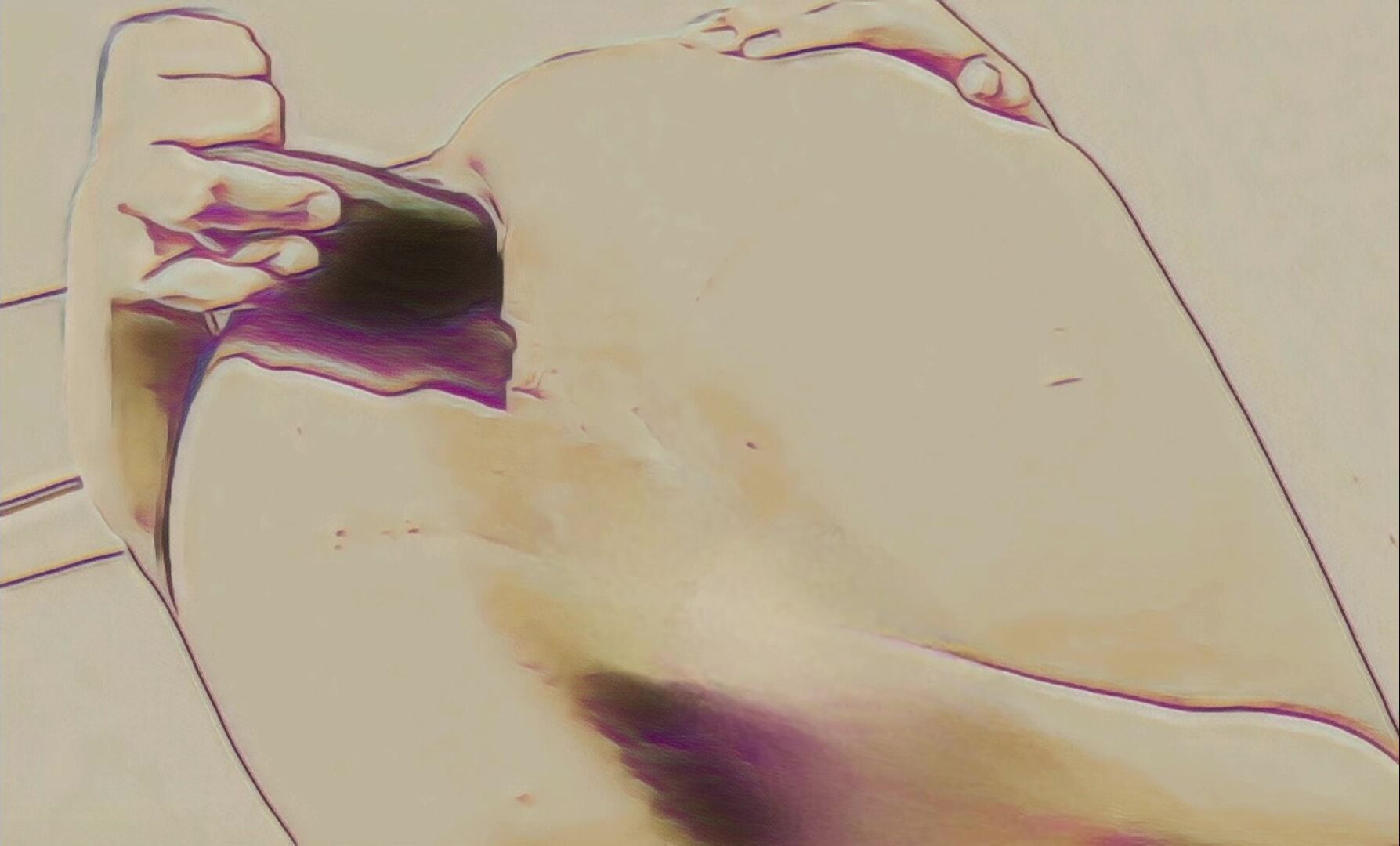 Ass play with cucumber ?