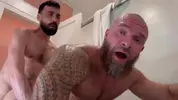 Machos grandes, peludos e sarados bem comidos