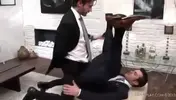 Businessmen clothed sex
