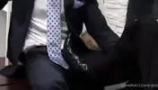 Businessmen clothed sex