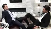 Businessmen clothed sex