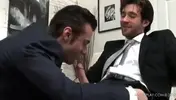 Businessmen clothed sex