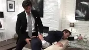 Businessmen clothed sex