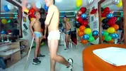 Show porno en grupo con camboys en cámara