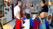 Orgía caliente en grupo con camboys