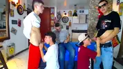 Orgía caliente en grupo con camboys
