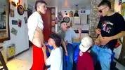 Orgía caliente en grupo con camboys
