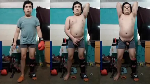 Jesus en boxer jalandose el pene avienta semen #76