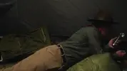 A Scout And His Scoutmaster Being Sneaky In The Tent
