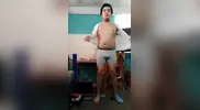 Jesus en boxer jalandose el pene avienta semen #81