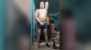 Jesus en boxer jalandose el pene avienta semen #102