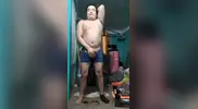Jesus en boxer jalandose el pene avienta semen #102