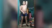 Jesus en boxer jalandose el pene avienta semen #102