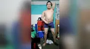Jesus en boxer jalandose el pene avienta semen #105