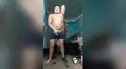 Jesus en boxer jalandose el pene avienta semen #110